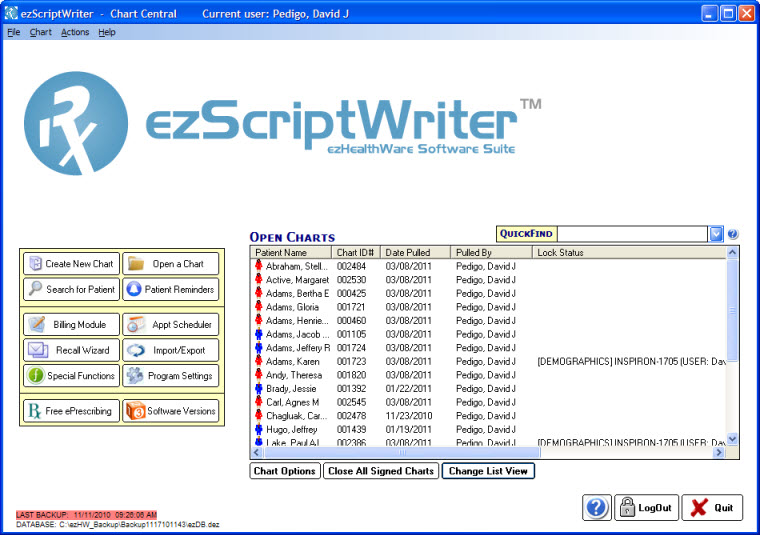 Screenshot for ezScriptWriter - Medical Rx Software 4.2